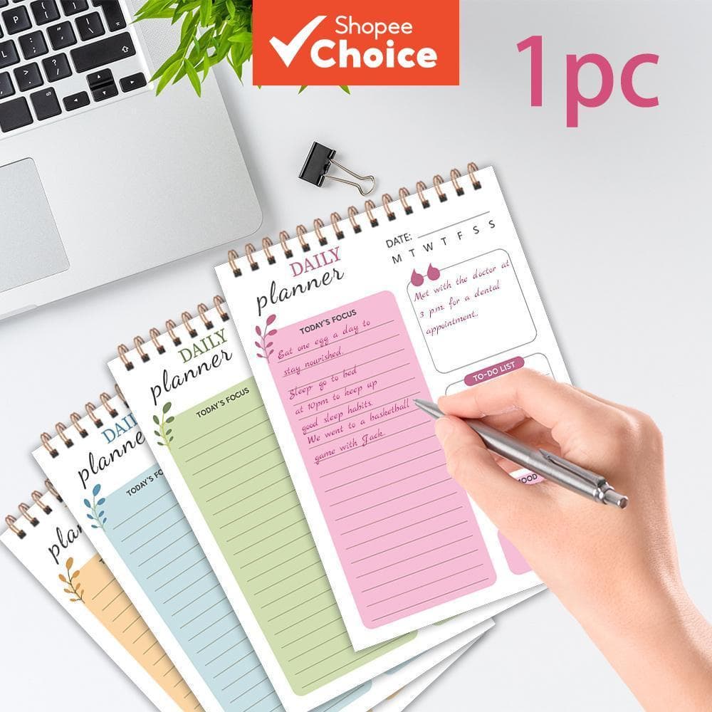 B6 Diário Caderno Bloco De Notas Lista De Tarefas 60 Páginas Nota Bookpocket Quadro Branco Bobina Dupla Face 7.1x5.1in P