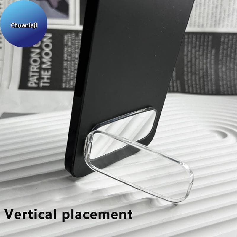 Chuaniaji 2 Peças Suporte Universal Para Celular Dobrável Telefone Ba Sti Desktop Braet Com Espelho BR