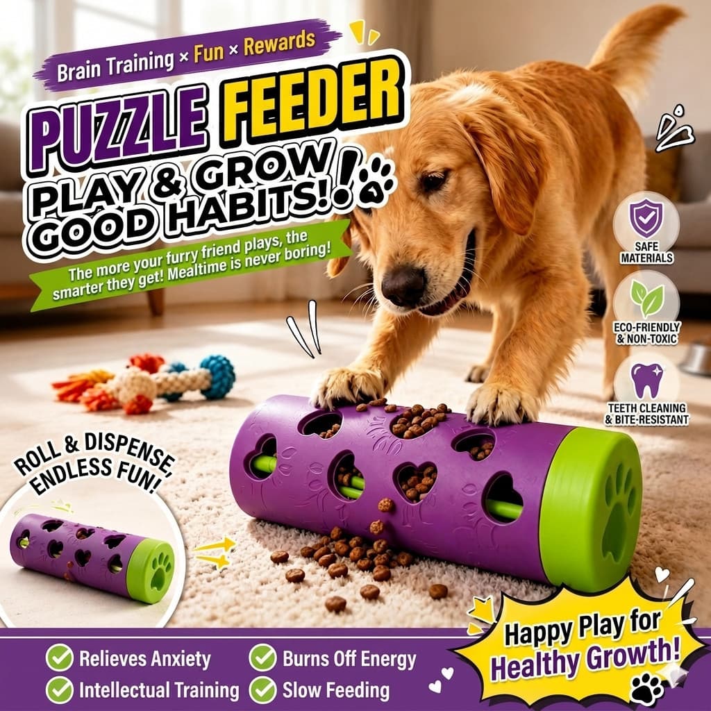 Novo Estilo De Rolo Para Animais De Estimação , Brinquedo Educacional Comida Com Vazamento , Resistente À Mordida