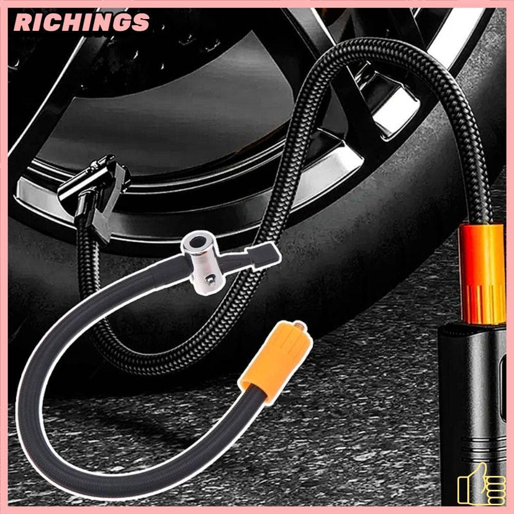 [RICHIS] Mangueira Para Inflar Pneus De Carro , Adaptador De Inflação Universal Anti-Vazamento , Válvula De Pneu Com Tra