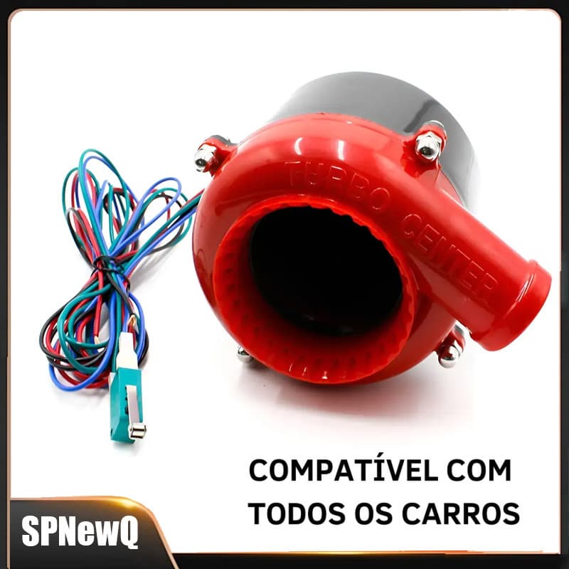 1 Conjunto Simulador De Som Analógico Eletrônico Turbo Blow Off Hooter