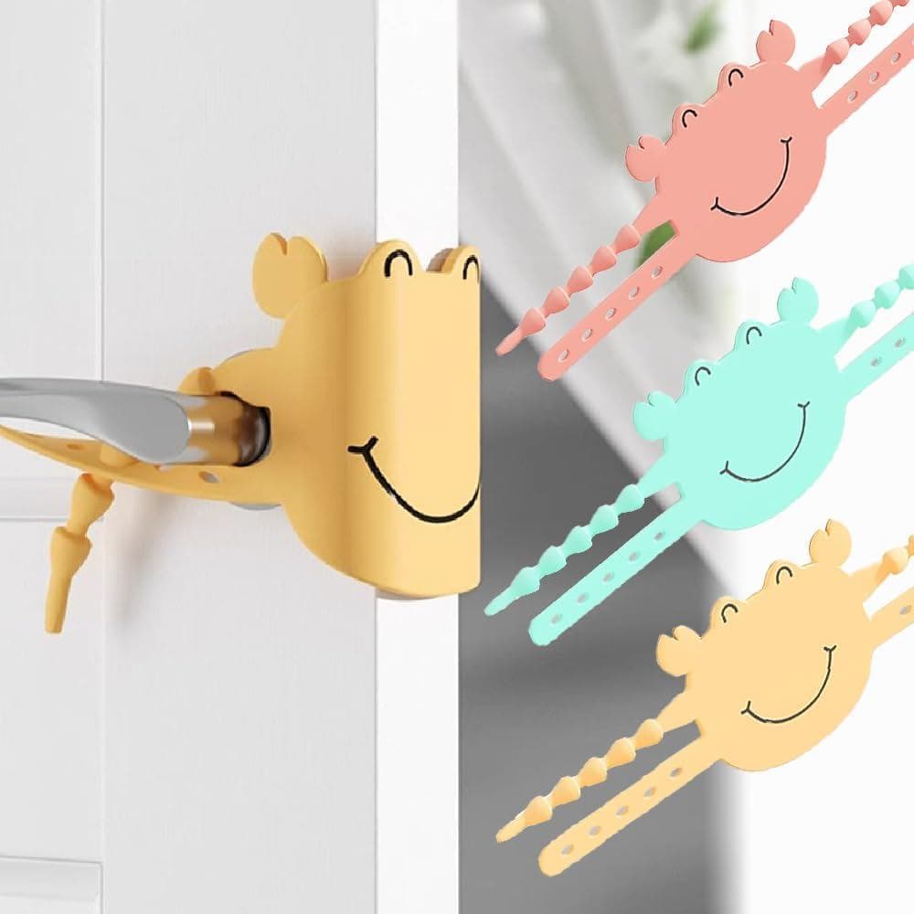 Amortecedor Silencioso para Porta - 3 Peças de Amortecedores de Porta, Capas de Silicone para Fechadura, Protetor Anti-B