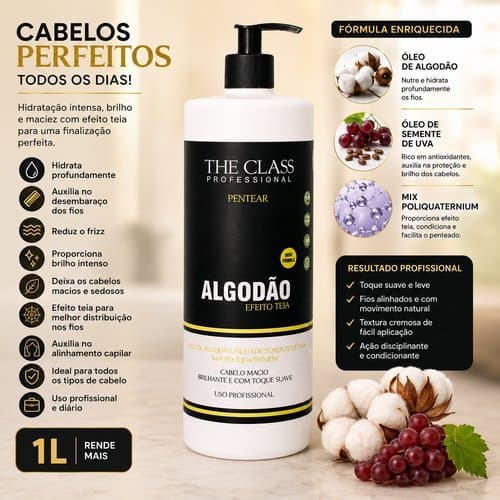 Creme Pentear Cachos Definidos Efeito Teia Suavidade Volume Controlado 1 Litro
