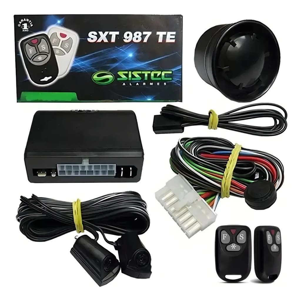 Kit Alarme De Carro Sistec Sxt 987 Te Universal