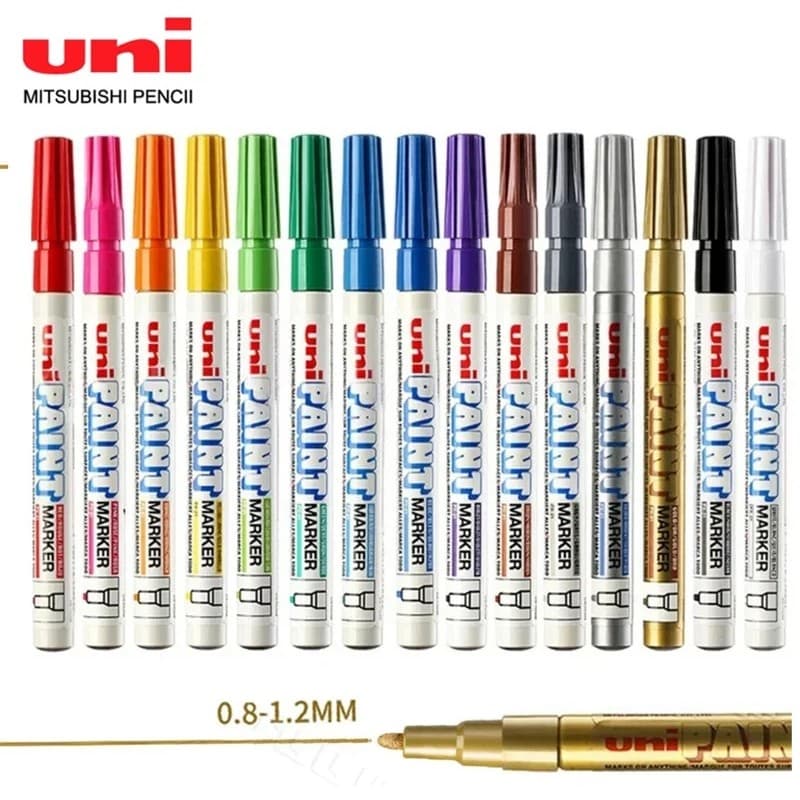 1 Pçs Marcador De Tinta PX-21 Cor À Base De Óleo Permanente 0.8-1.2mm Pneu Retoque Pintura Prova Dwaterproof Água Graffi
