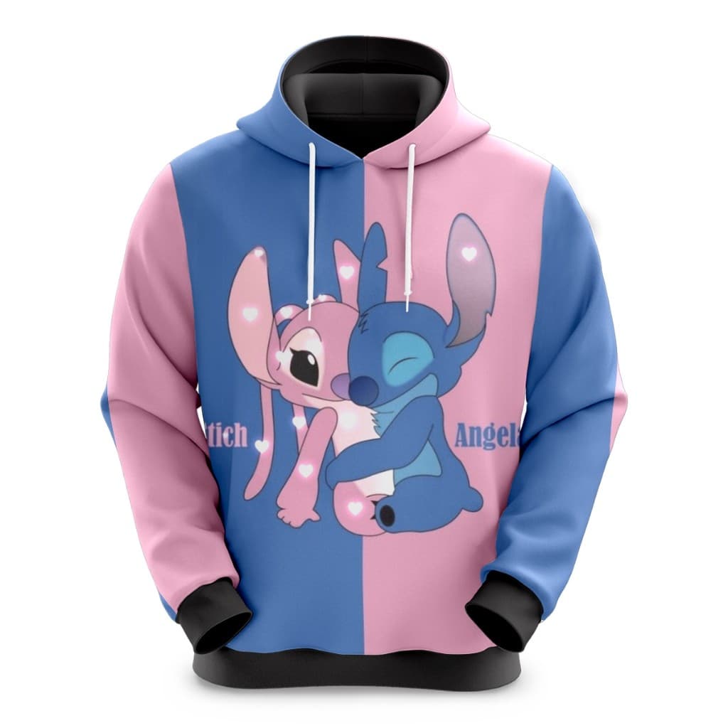 Moletom Blusa Casaco Feminino Sublimado 100% Poliéster Desenho Animado Stitch San Prime