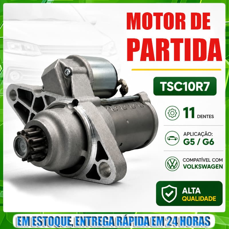 Motor De Partida 11 Dentes Gol Fox Voyage Golf Saveiro G5 G6 Spacefox Crossfox