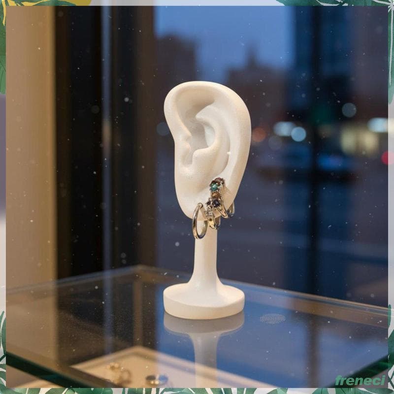 [Freneci] Suporte De Exibição De Brincos De Busto De Orelha Joias Para Apresentação E Uso De Sessão De Fotos Na Loja