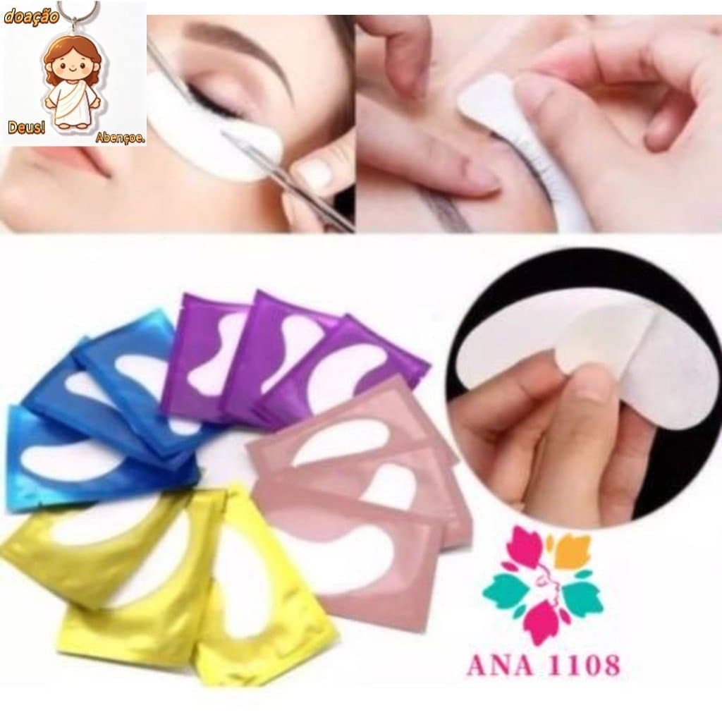 KIT 100 Pares adesivo Gel Pad( 200unidades ) Protetor de Pálpebras Alongamento de Cílios