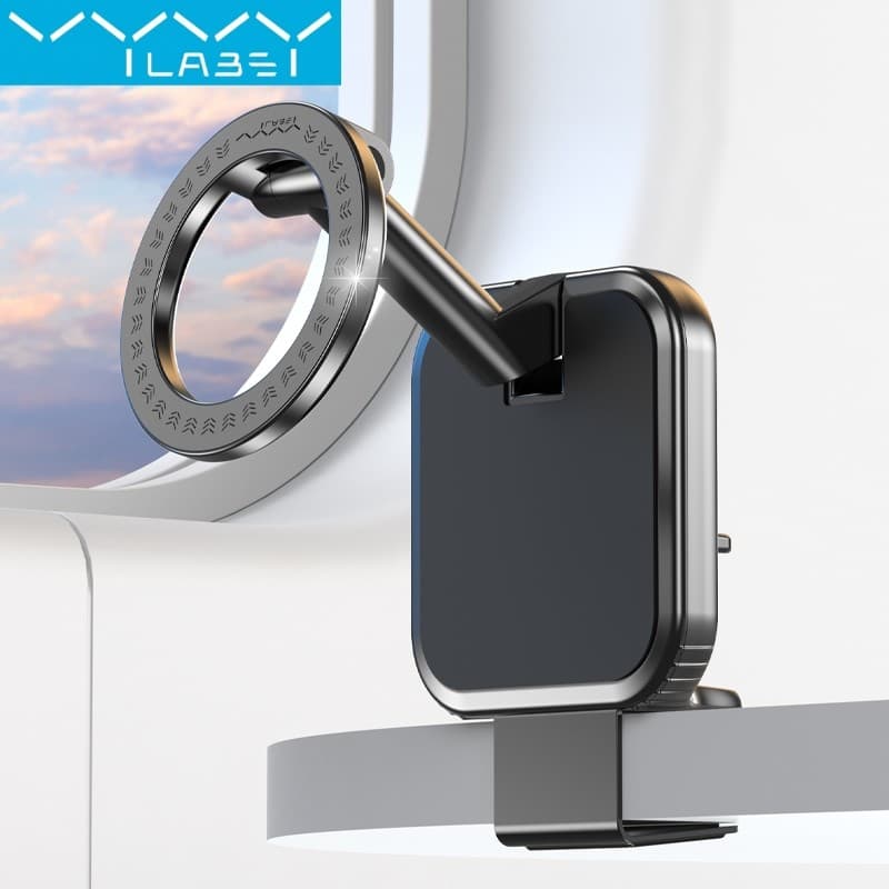 Suporte Magnético Para Telefone Vyvylabs 720 ° De Viagem Giratório Ajustável Mesa , Mini Dobrável iPhone