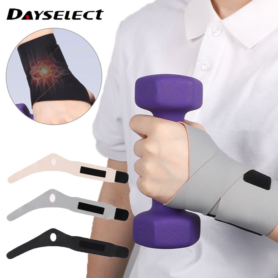 DAYSELECT 1 Peça Pulseira Ajustável Anti-Entorse Compressão Basquete Badminton Proteção De Pulso