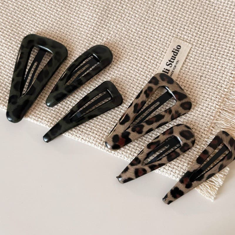 Moouga/leopardo impressão grampo de cabelo High-End requintado bb clipe lateral clipe de cabelo quebrado acessórios de c