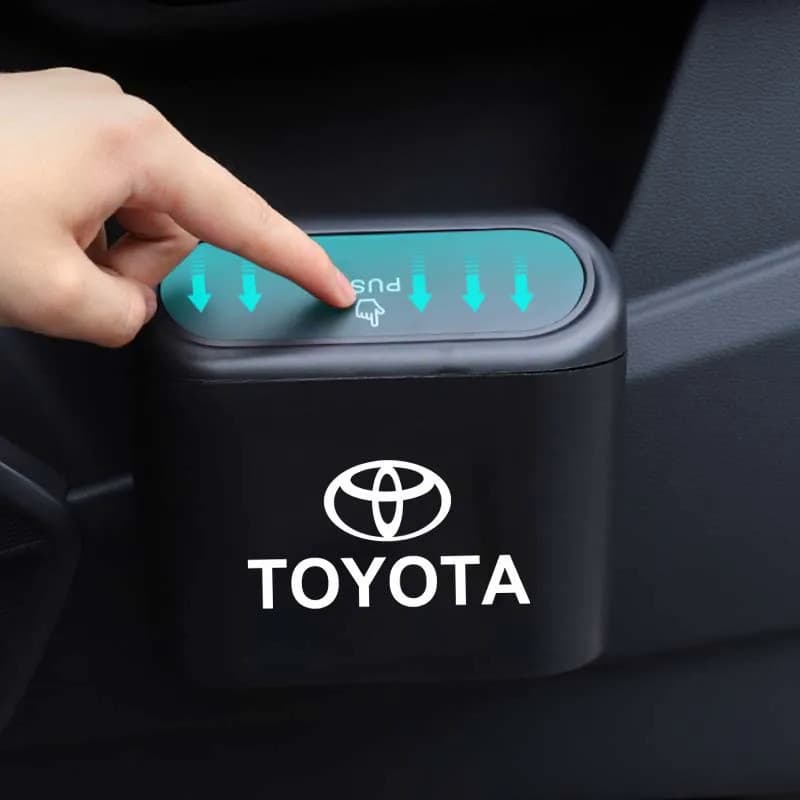 1 unidade de lixeira quadrada de ABS para carro, caixa de armazenamento de lixo, acessórios automotivos para Toyota Yari