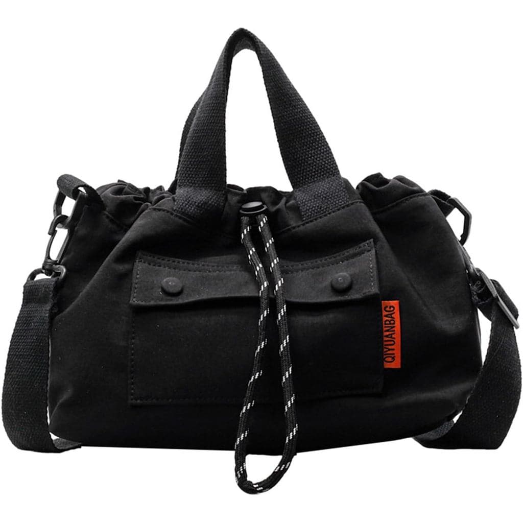Bolsa transversal feminina, bolsa de ombro de lona, bolsa de mão fashion, bolsa mensageiro estilo coreano, bolsa de ombr