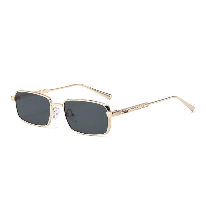 Novo estilo óculos quadrados moda All-Match armação de Metal óculos de sol exclusivo rua tiro decoração óculos de sol