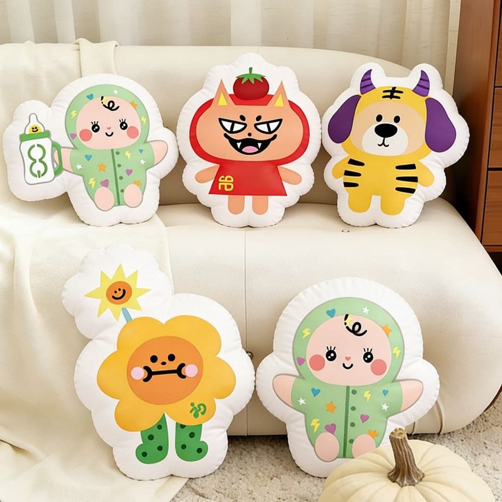 GMM Hetai boneca travesseiro de pelúcia dos desenhos animados versão tailandesa mercadoria cabeceira sofá almofada encos
