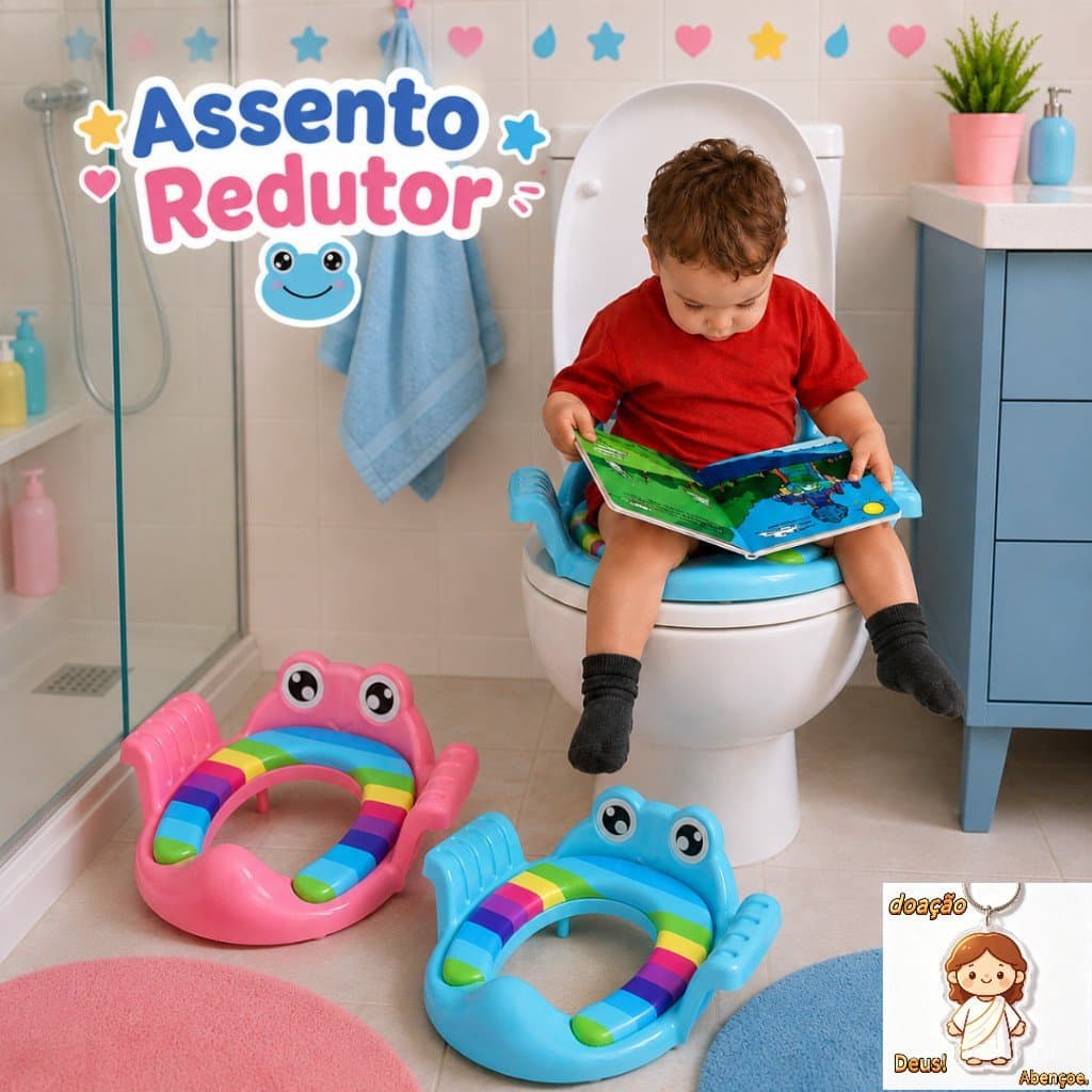 Assento Redutor para Vaso Sanitário, Assento de Treinamento para Vaso Sanitário Infantil, Treinamento de Desfralde para