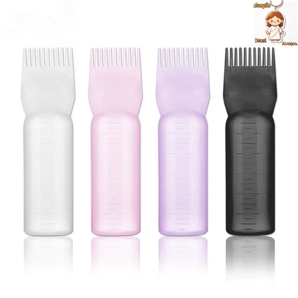Frascos Para Tintura De Cabelo Com Pincel Aplicador