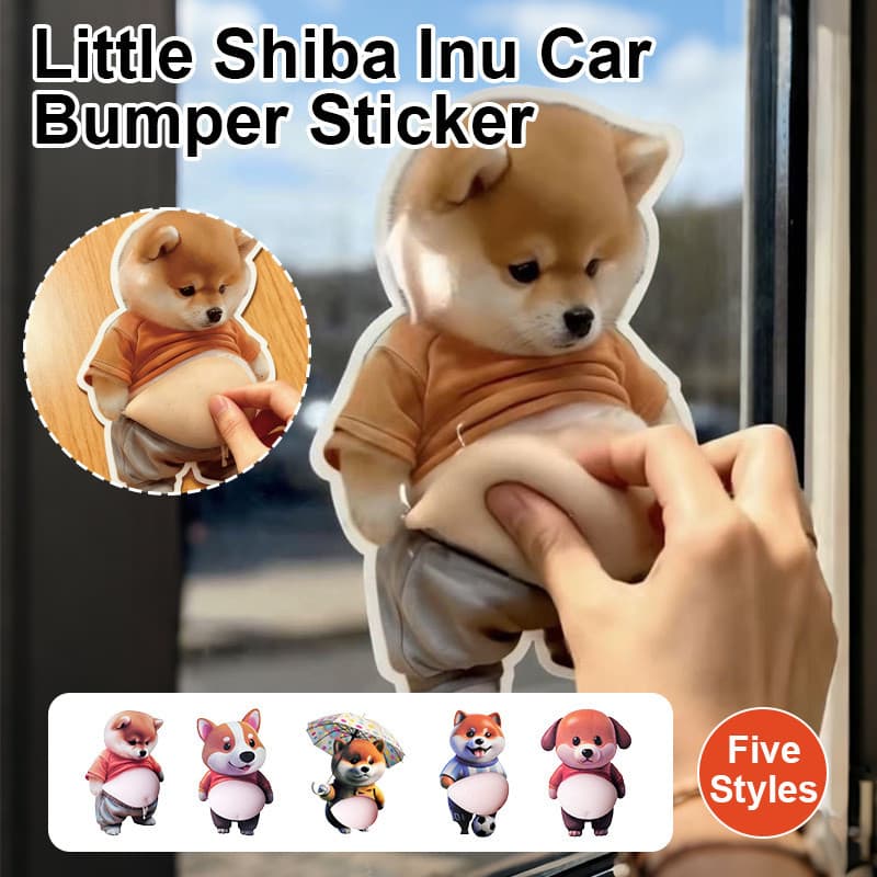 [Evita Arranhões] Adesivo Protetor de Carro/Porta de Automóvel/3D Cachorro Shiba Inu