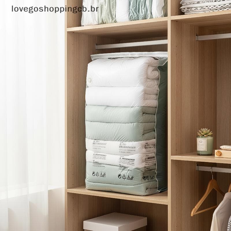 Sacos De Armazenamento De Vácuo Sem Bomba , À Prova De Poeira , Resseláveis , Economizadores De Espaço Para Roupas , Col