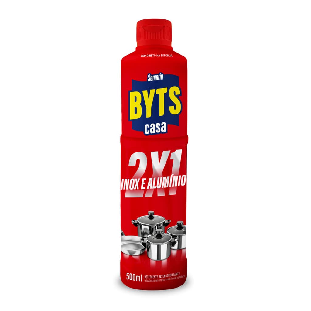 Limpa Inox e Alumínio 2x1 500ml - Ideal para Panelas e Utensílios Metálicos