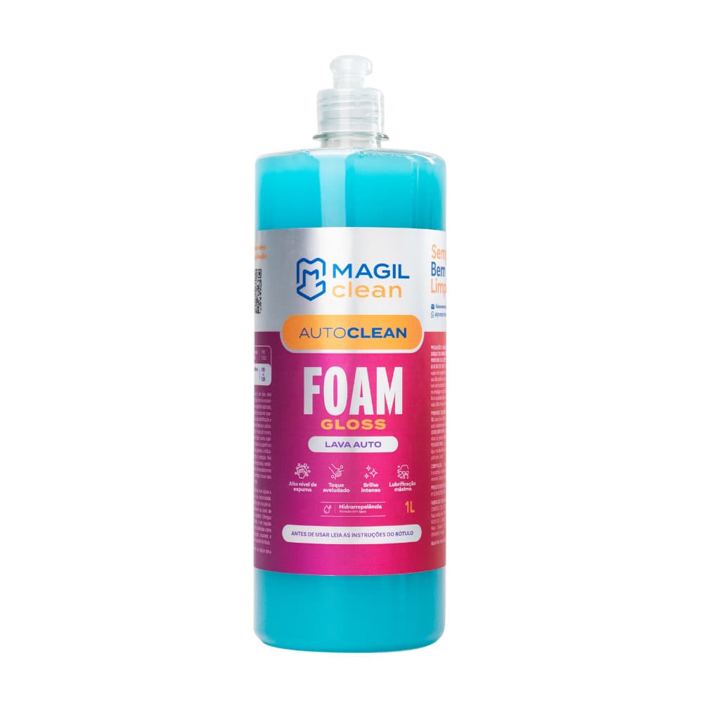 Foam Gloss Magil Clean Shampoo Automotivo Cerâmico - 1L