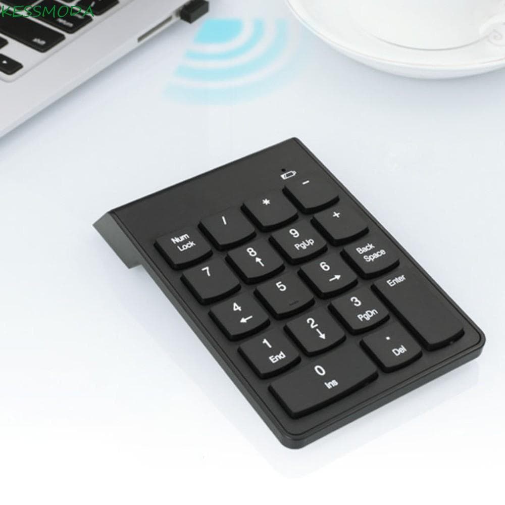 Teclado Sem Fio Kesselmanmoda , Mini Digital De Design Fino De 18 Teclas , Numérico Portátil
