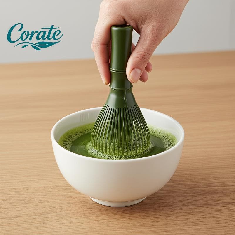 [Corate] Batedor Matcha Resina Segura Para Alimentos Reutilizável Ferramenta De Agitação De Pó Suave Home Bar Entusiasta