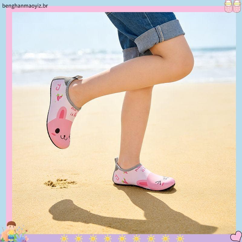 Crianças sapatos de praia antiderrapante bebê Wading sapatos meninas Rafting rio-trating sapatos à beira-mar equipamento