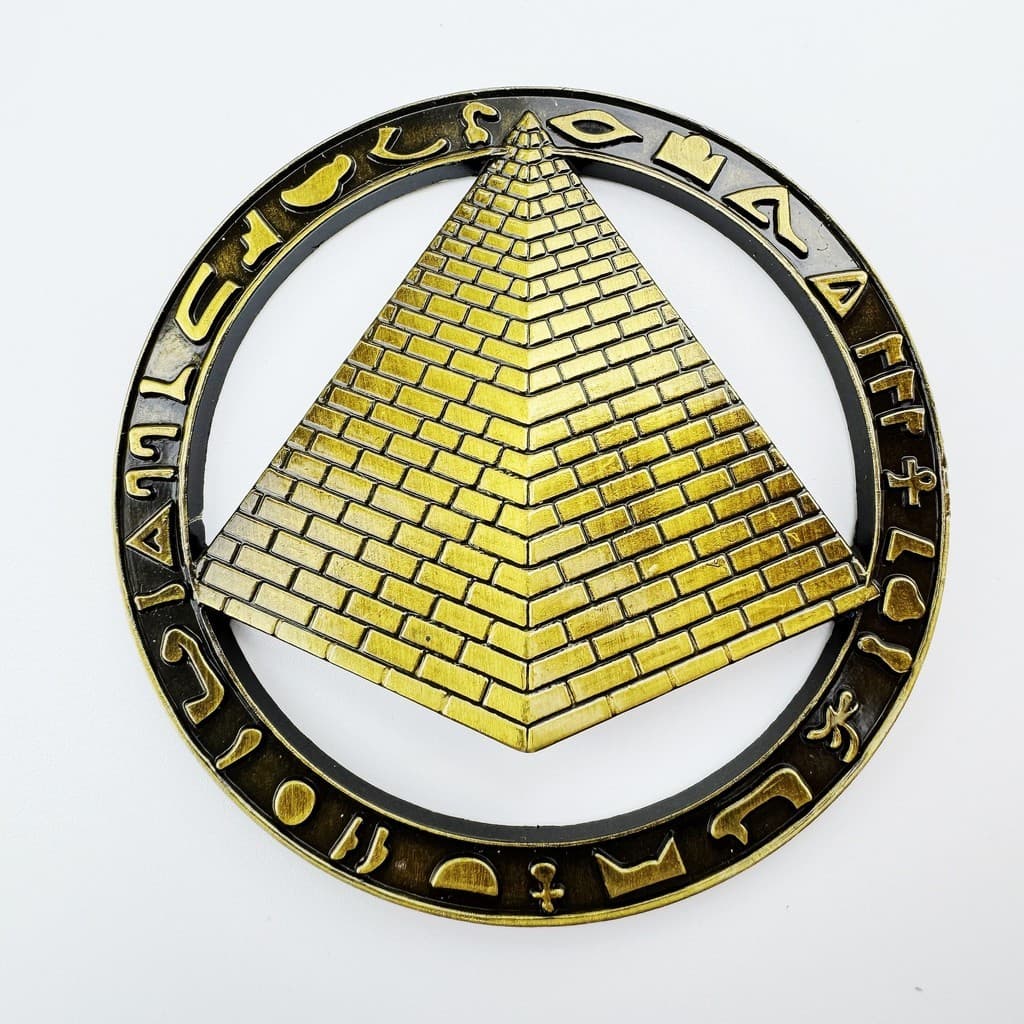 Metal pirâmide egípcia Cultural criativo geladeira adesivos tridimensionais adesivos magnéticos lembranças turísticas