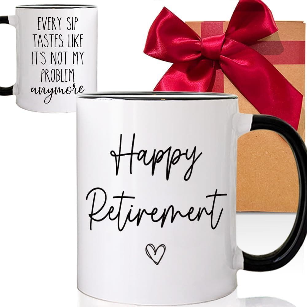 Presentes de Aposentadoria para Mulheres e Homens - Caneca de Aposentadoria Feliz, Presentes para Colegas de Trabalho, P