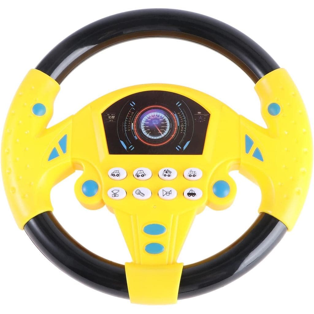 TOYANDONA Volante de Brinquedo para Crianças, Volante Simulado de Condução, Controlador Elétrico de Aprendizagem Precoce