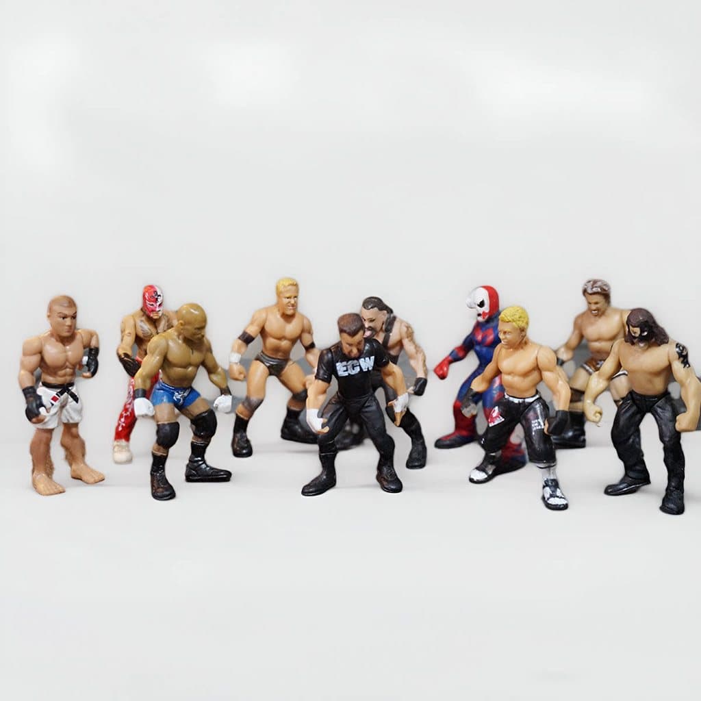 Caixa de produtos a granel sem caixa JAKKS Wrestler American Wrestler 1/32 modelo de carro usa brinquedo modelo móvel Re
