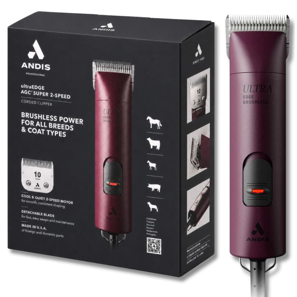 Máquina de Tosa Profissional Andis AGC 2 Velocidades Bivolt para Pets | Original Importada