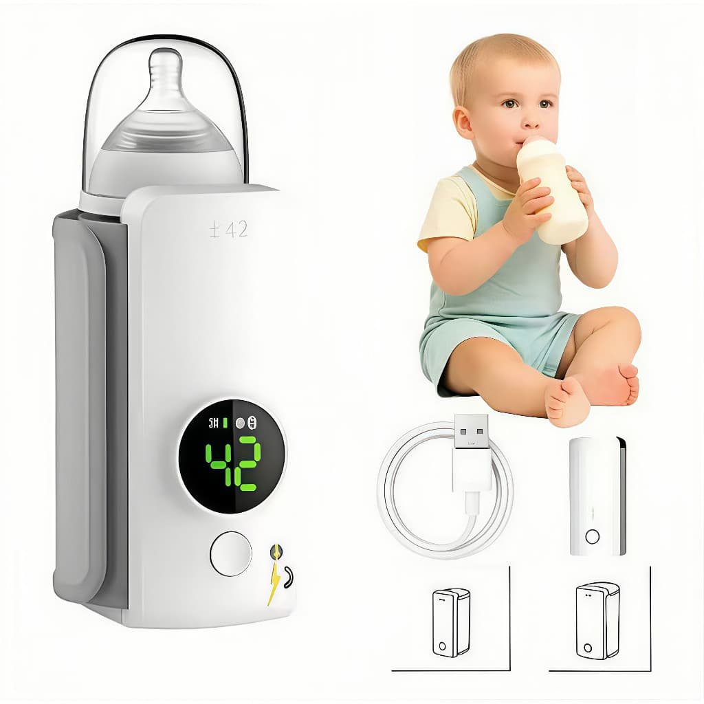 Capa Térmica Aquecedor de Mamadeira USB Portátil para Bebê Mantém o Leite Quente