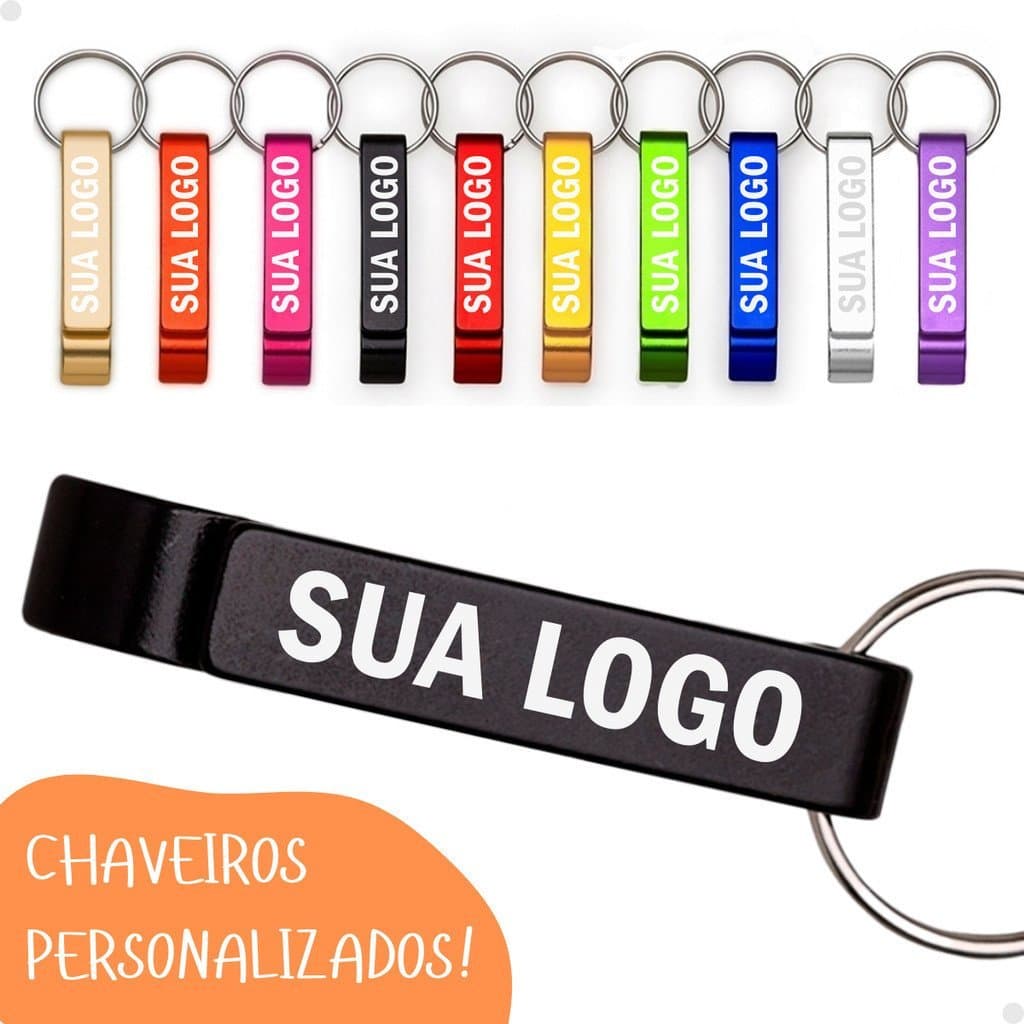 Kit 15 Chaveiros Personalizado Brinde Para Sua Empresa Marca Logotipo Gravado Souvenir