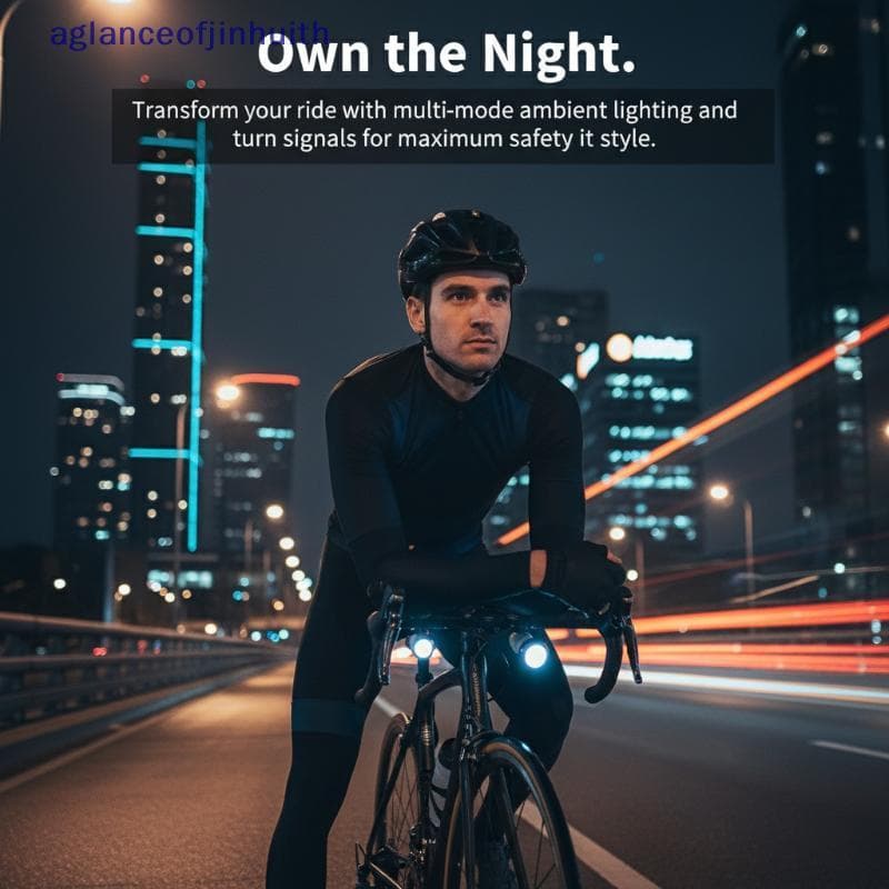 [aglanceofjinhui] 2 Peças De Luz Para Guidão De Bicicleta Ajustável Led De Sinalização De Mudança De Direção De Estrada