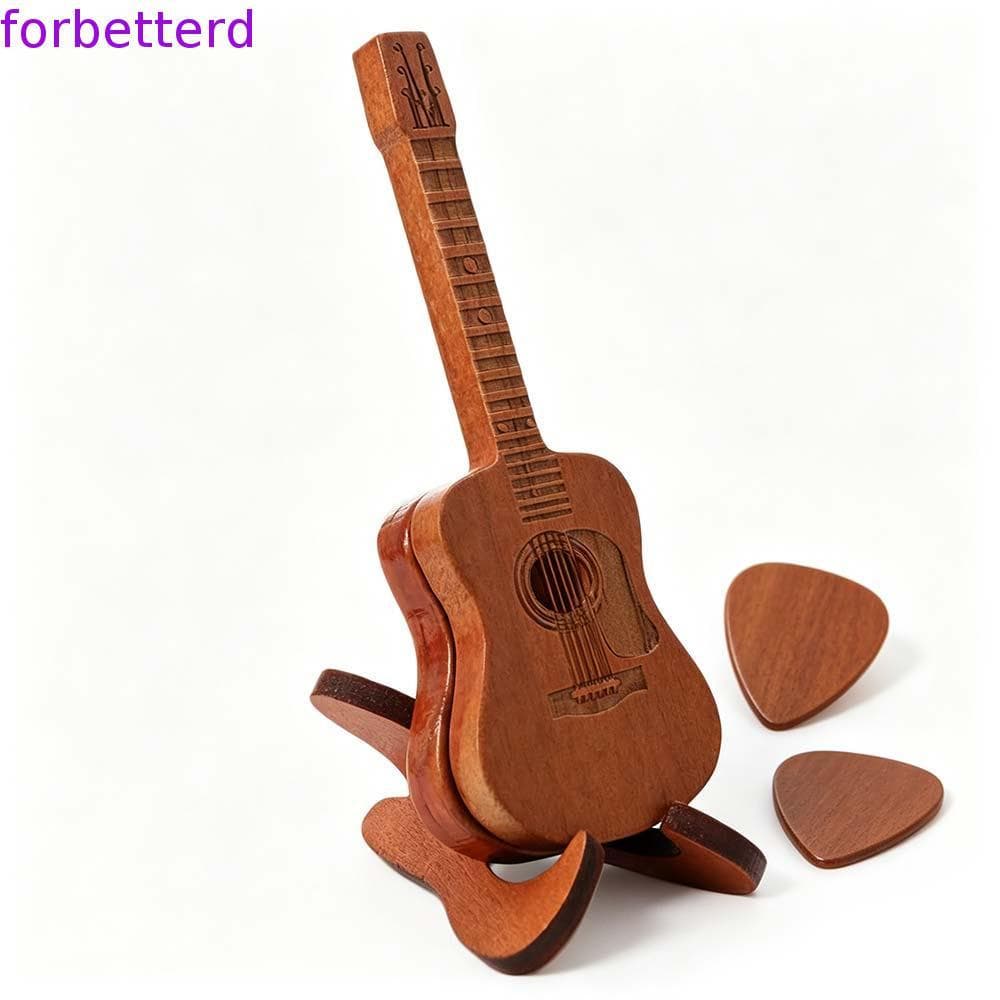 Caixa De Palheta De Guitarra FORBETTERD , Armazenamento De Palhetas De Material De Tamanho Portátil , Mini Estojo Com De