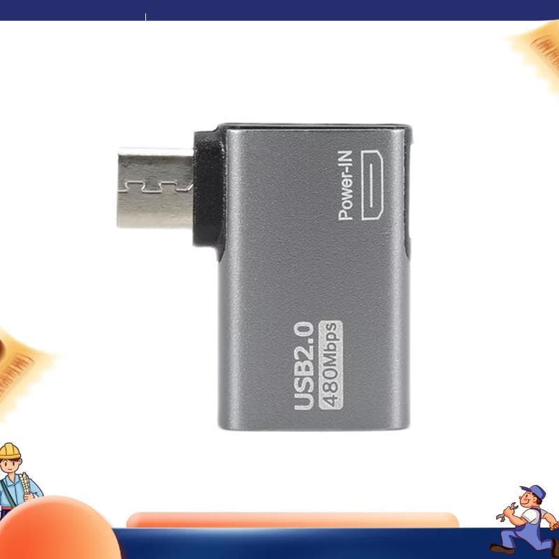 Adaptador De Cabo De victoria8D Fonte De Alimentação Micro-USB Para Com Design De Ângulo . Adequado Tablet , TV (Esquerd