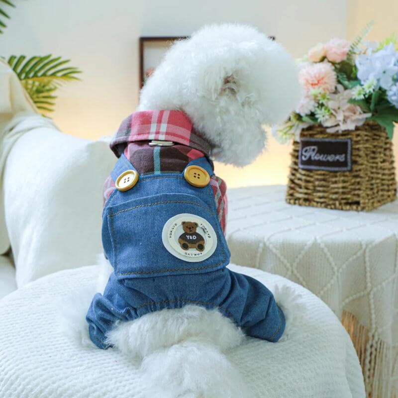 Roupa para Animais de Estimação, Calças de Cowboy Divertidas para Primavera e Outono, Adequadas para Cães de Pequeno e M