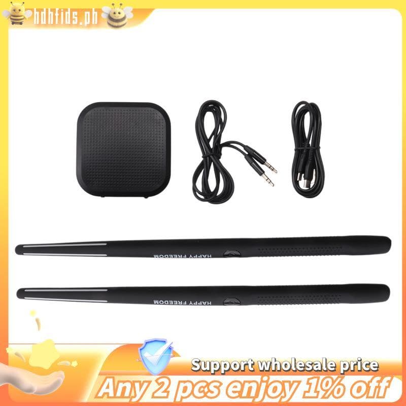 Conjunto De Bateria De Ar Eletrônica Portátil-Baquetas E Pedais Virtuais , Ideal Para Iniciantes , Crianças Adultos