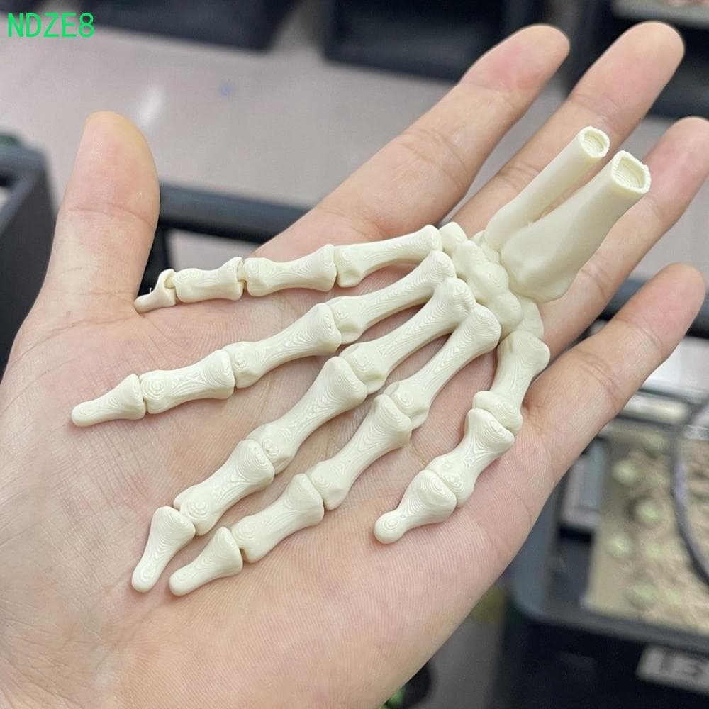 Mão De Esqueleto NDZE8 , Ornamentos De Osso De Com Design Realista Impresso Em 3D , Adereços De Festival De Zumbi De Jun