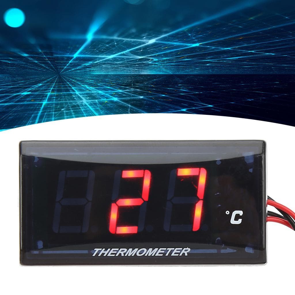 Aumotop motocicleta digital temperatura da água lcd de alta definição para a maioria das motocicletas material ABS
