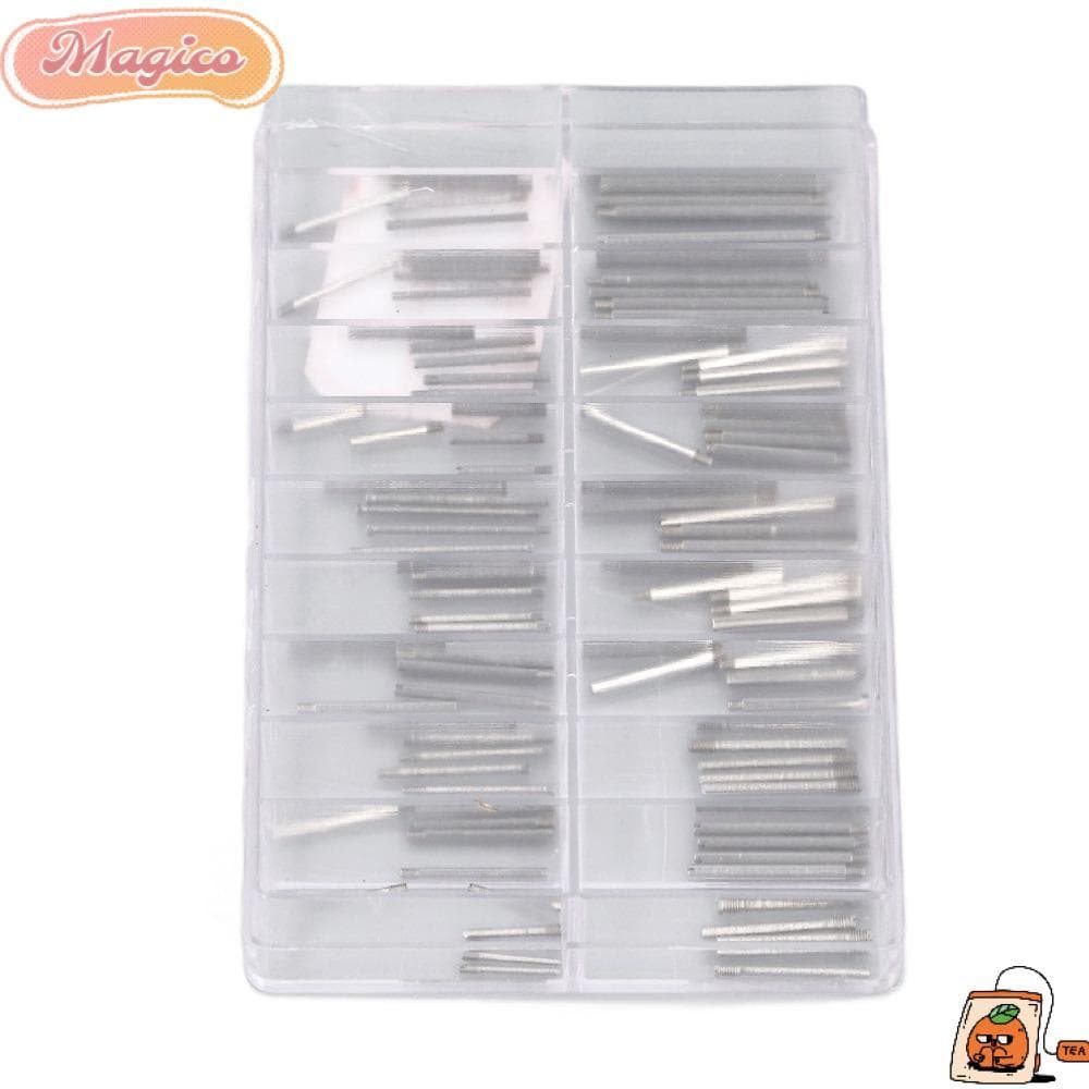 Kit De Ferramentas De Reparo De Relógio MAGICO , Conjunto De Parafusos De Pulseira Prateado De 12 * 6.9 Cm Pinos De Liga
