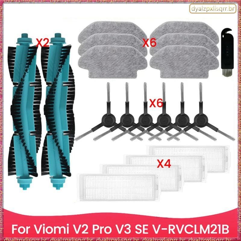 [Fsp] Para V2 Pro V3 SE V-RVCLM21B Peças Sobressalentes Escova Lateral Principal Filtro De Pilha Pano De Esfregão