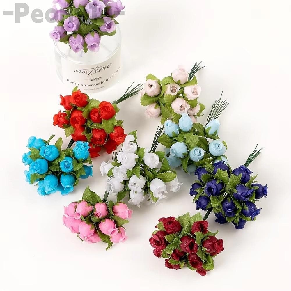 Flores De Simulação Peônia , Buquê De Rosas Simuladas De Rosa De Seda De Pacote Pequeno , Decoração De Casa Realista De