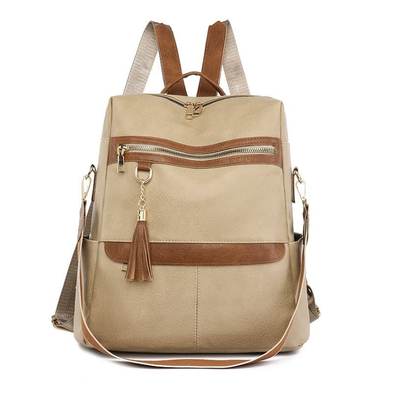 Mochila feminina 2026 novo estilo versão coreana moda simples mochila Material grande mochila feminina Anti-roubo tendên