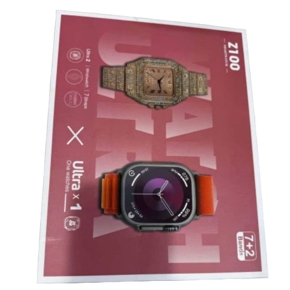 SMARTWATCH RELOGIO Z100 INTELIGENTE COM 2 RELOGIOSE 7 PULSEIRAS QUALIDADE PREMIUM