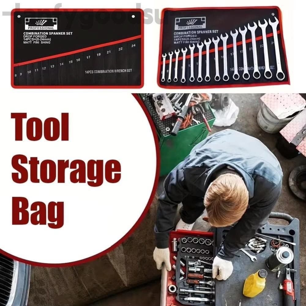 Bolsa De Armazenamento De Chave LANFYGOODS , Rolo Organizador De Ferramentas Estilo Enrolar Com Design Dobrável , 14 Bol