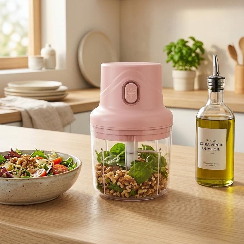 Mini picador de alimentos 250 ml Processador de alimentos Picador Portátil